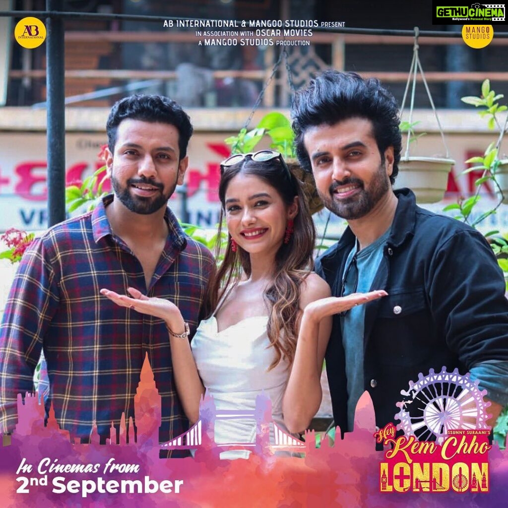Leena Jumani Instagram - Promotions Day 1 ~ Ahmedabad. Hey, Kem Chho London ! Gear up for 2nd September already… 📸 : @harsh_vadhvana_photography #HeyKemChhoLondon #HKCL #Actors #Promotions #Film #gujaratifilm