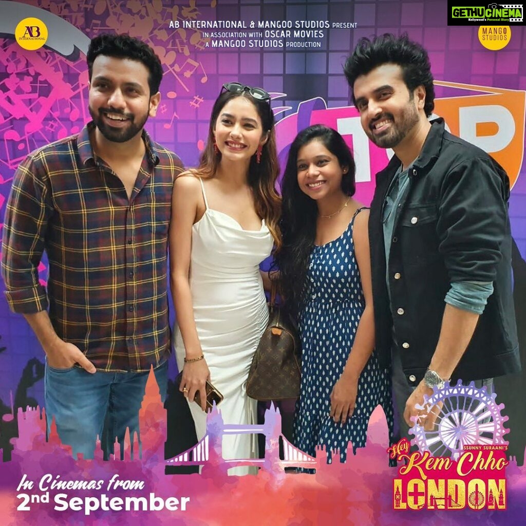 Leena Jumani Instagram - Promotions Day 1 ~ Ahmedabad. Hey, Kem Chho London ! Gear up for 2nd September already… 📸 : @harsh_vadhvana_photography #HeyKemChhoLondon #HKCL #Actors #Promotions #Film #gujaratifilm