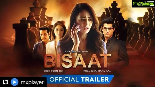 Leena Jumani Instagram - Happy to share this 💫 Yeh hai shatranj ka khel… Chaal anek, lekin qatil sirf ek! #Bisaat, releasing 15 April. @iamsandeepadhar @omkarkapoor @khalidoon1 @jiamustafa @leena_real @tanvithakker @coralbhamra @ashmitabakshiiam @trishaanmaini @vikrampbhatt #MXOriginalSeries #MXPlayer