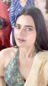Leslie Tripathy Instagram - Just looking like a wow🫶✨🌟 #jaishriram #jaishrikrishna #blessingsoflife Outfit by @mehra.sonia #writer #writing #writersofinstagram #read #readersofinstagram #work #loop #writingcommunity #bookstagram #booksofinstagram #author #authorsofinstagram #publishing #funny#leslietripathy #lezlietripathy #sketch #review #foryoupage #fyp #reelitfeelit #reelsinstagram The Club Mumbai