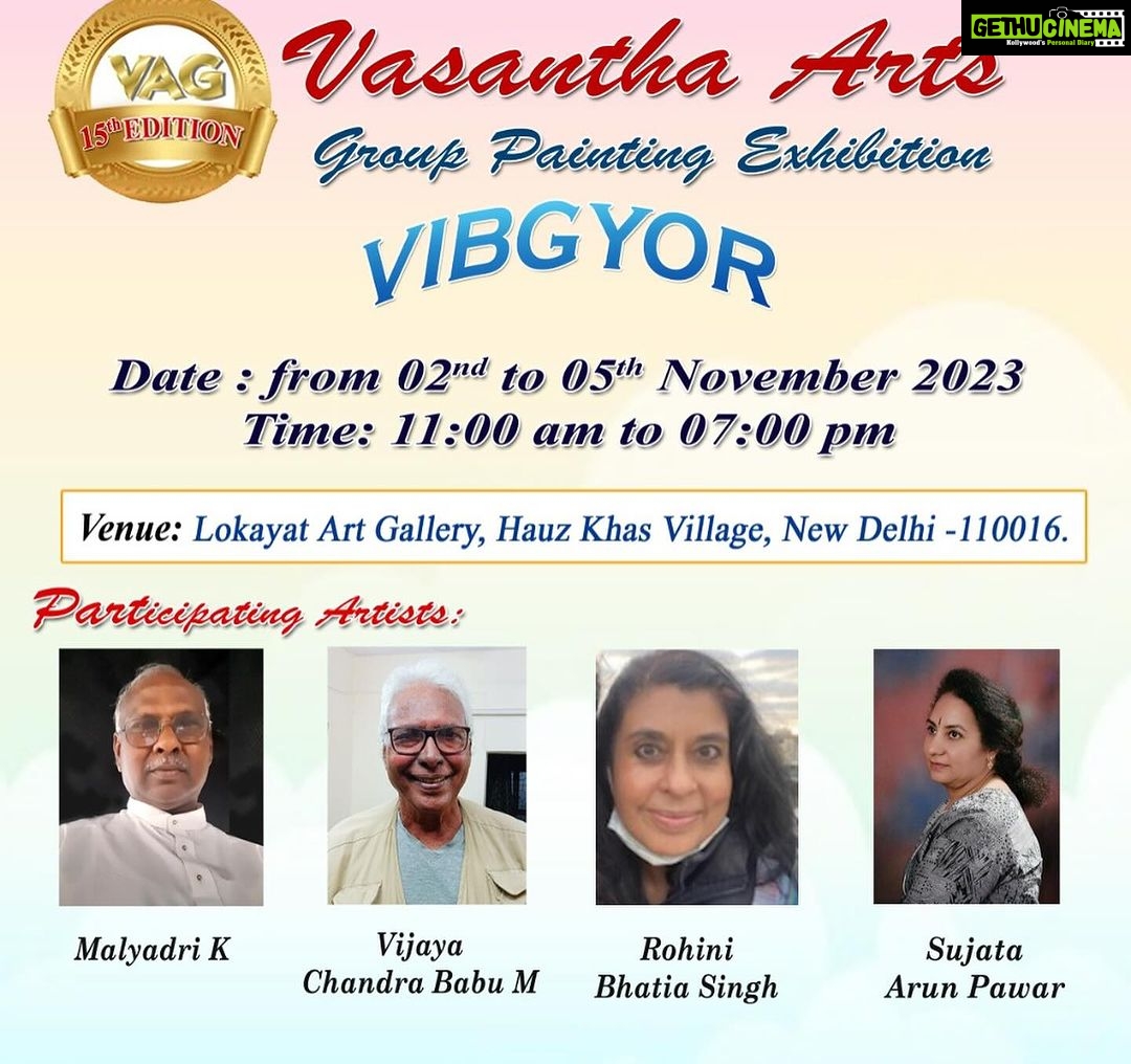 Leslie Tripathy Instagram - Congratulations @rohini_bhatia_singh her paintings / Artwork being exhibited at LOKAYATA ART GALLERY, New Delhi. Located at No. 1 Haus Khas Village. Do visit and see the beautiful artworks. Today, November 5th is the last day to see beautiful paintings of artists at the My friend Rohini Bhatia Singh along with six other artists from across India are exhibiting their artworks between Nov. 2-5th. View works by: Malyadri K. Vijaya Chandrababu M Sujata Arun Pawar Madhushree Thrirani Shreela Nitin Gokarn Deepthi Shenoy Same as last time. @rohini_bhatia_singh Lokayata Art Gallery New Delhi Abstract Art #artexhibition #paintingexhibition Lokayata Art Gallery, Hauz Khaz