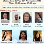 Leslie Tripathy Instagram - Congratulations @rohini_bhatia_singh her paintings / Artwork being exhibited at LOKAYATA ART GALLERY, New Delhi. Located at No. 1 Haus Khas Village. Do visit and see the beautiful artworks. Today, November 5th is the last day to see beautiful paintings of artists at the My friend Rohini Bhatia Singh along with six other artists from across India are exhibiting their artworks between Nov. 2-5th. View works by: Malyadri K. Vijaya Chandrababu M Sujata Arun Pawar Madhushree Thrirani Shreela Nitin Gokarn Deepthi Shenoy Same as last time. @rohini_bhatia_singh Lokayata Art Gallery New Delhi Abstract Art #artexhibition #paintingexhibition Lokayata Art Gallery, Hauz Khaz