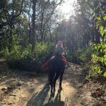 Lisa Ray Instagram - We had the most special pahadi experience riding through a canopy of Sal trees in Malsi forest organised by @hyattregencydehradun I grew up roaming in the woods and I believe the most essential legacy that can be left to the next generation is a deep reverence for nature. Thank you @hyattregencydehradun for making Sufi and Soleil’s day! By the way, the Sal tree is believed to be the “House of the Tribal Goddess” and is valued as a holy tree 🌳 Malsi Dear Park, Dehradun