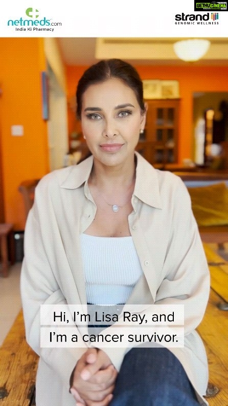 Lisa Ray Instagram - Take control of your health today! Discover your genetic risk for cancer and other inherited diseases with the Strand Genomic Health Insights Test. Book now on the Netmeds app and protect your family's future! #AwarenessIsPower #BreastCancerAwarenessMonth