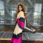 Lisa Ray Instagram - S A R I L O V E MUH @blushed_by_nupur Sari @shivampanwarofficial Location @hyattregencydehradun for @dehradunliteraturefestival Hyatt Regency Dehradun