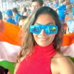 Lopamudra Raut Instagram - Bled blue when we played green ! The most iconic match each time, India vs Pakistan !! 🇮🇳🇵🇰 #worldcup #cricket #indvspak #indiavspakistan #cricketworldcup2023 Narendra Modi Stadium - Ahmedabad