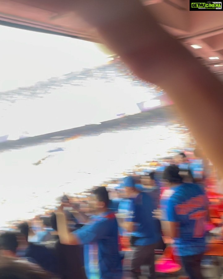 Lopamudra Raut Instagram - Bled blue when we played green ! The most iconic match each time, India vs Pakistan !! 🇮🇳🇵🇰 #worldcup #cricket #indvspak #indiavspakistan #cricketworldcup2023 Narendra Modi Stadium - Ahmedabad