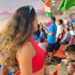 Lopamudra Raut Instagram - Bled blue when we played green ! The most iconic match each time, India vs Pakistan !! 🇮🇳🇵🇰 #worldcup #cricket #indvspak #indiavspakistan #cricketworldcup2023 Narendra Modi Stadium - Ahmedabad