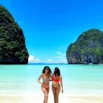 Lopamudra Raut Instagram – Chicas locas ! 🦈🦈 #thailand #phiphiisland #travel Phi Phi Island