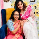 Madhavi Latha Instagram - A lovely conversation with Anjali #signaturestudios #withanjali #innerview #madhavilatha #discussion