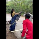 Madhavi Nimkar Instagram - I learn the value of hard work by working hard 🎥 . . #smnka #shalini #shooting #filmcity #starpravah @star_pravah