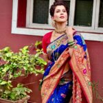 Madhavi Nimkar Instagram – I love it 💖
I draped it 🦋
.
.
#instagram #blue🫶🏻 #wednesday