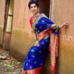 Madhavi Nimkar Instagram – I love it 💖
I draped it 🦋
.
.
#instagram #blue🫶🏻 #wednesday