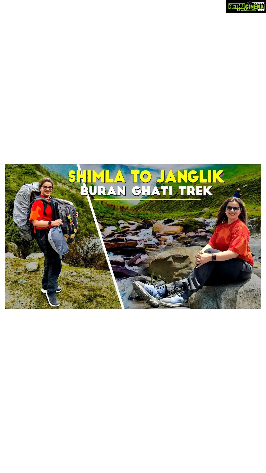 Madhu Sharma Instagram - A new trek is like a blank canvas waiting to be painted with memories, adventures, and self-discovery….so here comes my journey of beautiful Buran ghati trek with Indiahikes #indiahikes #trek #trekking #newtrek #hike #hiking #adventure #adventures #outdoors #mountains #valley #pinetrees #jungle #birds #dog #village #villager #buranghati #himachal #himachalpradesh #friends #happy #happiness