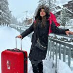 Madhu Sharma Instagram - Heavy snowfall..avalanche…all trains cancelled…. No hotel… no place to stay…badly stuck in Zermatt….check on my YouTube channel “The world of madhu sharma” #snow #snowfall #avelanche #zermatt #hotels #soldout Zermatt,Switzerland