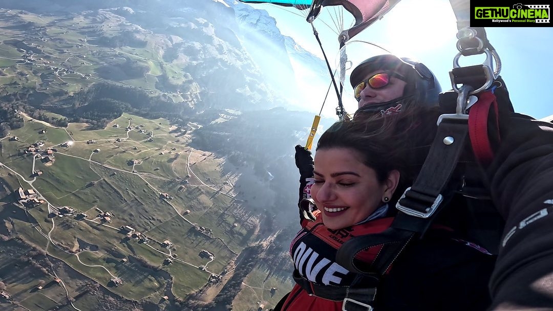 Madhu Sharma Instagram - Skydiving is an exhilarating and unforgettable experience that is difficult to put into words. As you ascend to your jump altitude, your heart races with anticipation and nerves. Once you reach the jump altitude, you take a deep breath and leap out of the plane. In the first few seconds, you will feel a rush of wind as you plummet towards the earth. The sensation of free-fall is indescribable; you feel weightless and the wind rushing past you at an incredible speed. You may also experience a feeling of absolute freedom and a sense of being completely alive. After around 45-60 seconds of free-fall, your parachute is deployed, and you suddenly slow down, allowing you to take in the stunning views around you. The feeling of being suspended in the air, thousands of feet above the ground, is breathtaking. As you float back to earth, you may feel a sense of tranquility and peacefulness. The experience of skydiving can be described as a rush of adrenaline mixed with a deep sense of calm and appreciation for the beauty of the world around you. Overall, skydiving is an extraordinary experience that combines intense excitement, breathtaking views, and a sense of freedom and peace. It is truly an experience like no other.