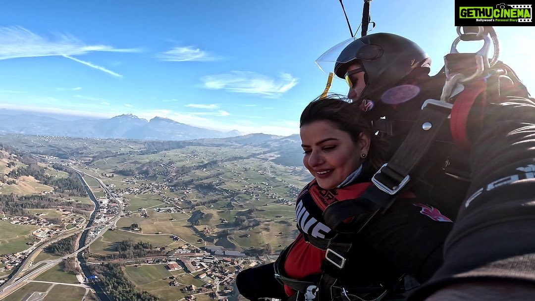 Madhu Sharma Instagram - Skydiving is an exhilarating and unforgettable experience that is difficult to put into words. As you ascend to your jump altitude, your heart races with anticipation and nerves. Once you reach the jump altitude, you take a deep breath and leap out of the plane. In the first few seconds, you will feel a rush of wind as you plummet towards the earth. The sensation of free-fall is indescribable; you feel weightless and the wind rushing past you at an incredible speed. You may also experience a feeling of absolute freedom and a sense of being completely alive. After around 45-60 seconds of free-fall, your parachute is deployed, and you suddenly slow down, allowing you to take in the stunning views around you. The feeling of being suspended in the air, thousands of feet above the ground, is breathtaking. As you float back to earth, you may feel a sense of tranquility and peacefulness. The experience of skydiving can be described as a rush of adrenaline mixed with a deep sense of calm and appreciation for the beauty of the world around you. Overall, skydiving is an extraordinary experience that combines intense excitement, breathtaking views, and a sense of freedom and peace. It is truly an experience like no other.