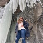 Madhu Sharma Instagram - Frozen waterfalls are truly a sight to behold! The intricate beauty of frozen waterfalls can be mesmerizing, with delicate icicles and sparkling frozen formations creating a stunning natural sculpture #frozenwaterfall #leh #ladakh #lamayuru #moonland #explorepage✨ #exploreindia #explore Ladakh, India