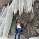 Madhu Sharma Instagram - Frozen waterfalls are truly a sight to behold! The intricate beauty of frozen waterfalls can be mesmerizing, with delicate icicles and sparkling frozen formations creating a stunning natural sculpture #frozenwaterfall #leh #ladakh #lamayuru #moonland #explorepage✨ #exploreindia #explore Ladakh, India