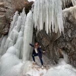 Madhu Sharma Instagram - Frozen waterfalls are truly a sight to behold! The intricate beauty of frozen waterfalls can be mesmerizing, with delicate icicles and sparkling frozen formations creating a stunning natural sculpture #frozenwaterfall #leh #ladakh #lamayuru #moonland #explorepage✨ #exploreindia #explore Ladakh, India