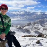Madhu Sharma Instagram - One of the most striking features of Ladakh in winter is the way the snow transforms the landscape. The mountains are covered in a thick layer of snow, and the valleys and hills are blanketed in a pristine white that contrasts beautifully with the clear blue sky. The snow also creates intricate patterns and formations on the mountainsides, making for a stunning sight. Ladakh, India