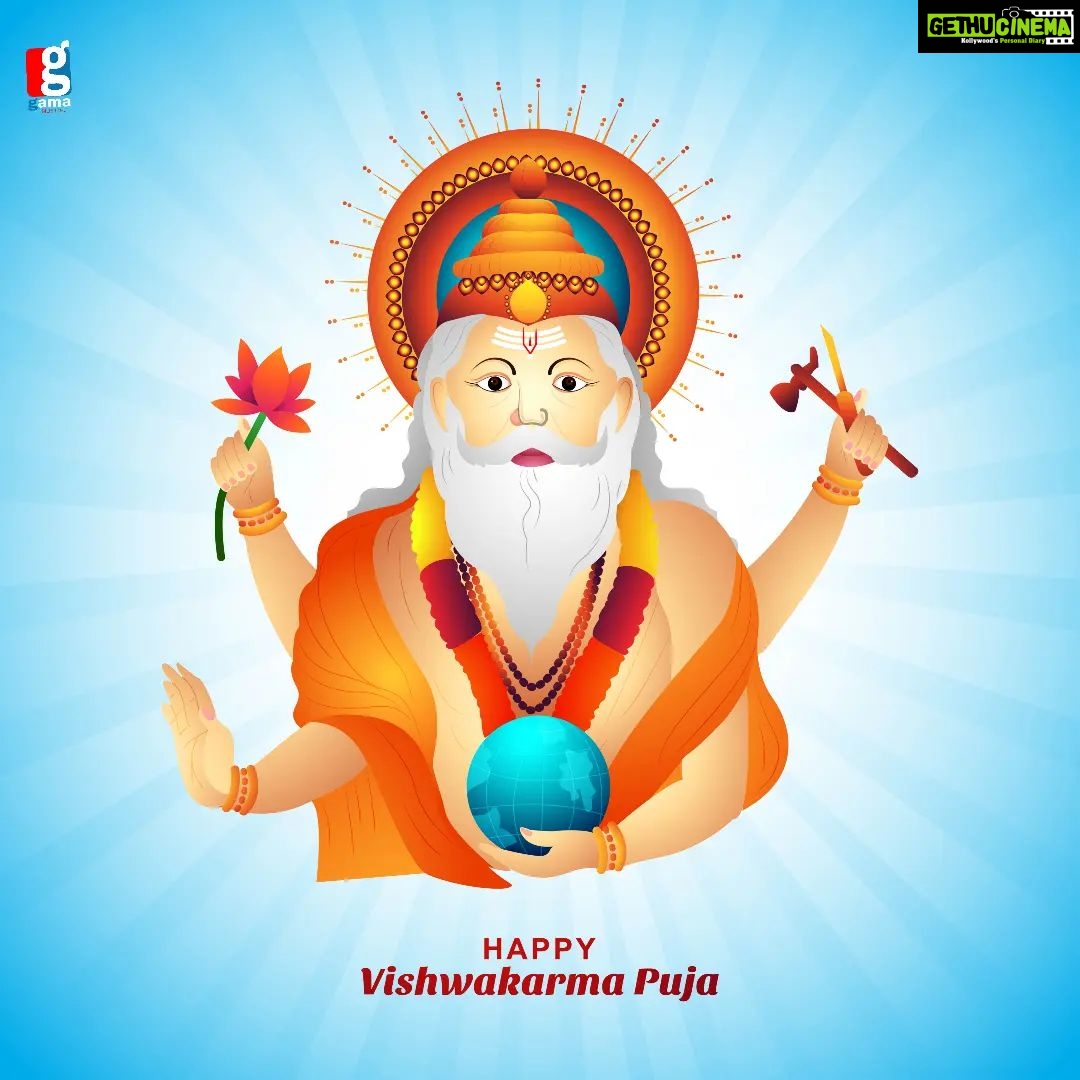 Madhu Sharma Instagram - आप सभी को विश्वकर्मा पूजा की ढेर सारी शुभकामनाये 🕉️ . . . #gamamusicrj #roshanjhaяj #vishwkarma #vishwkarmapooja