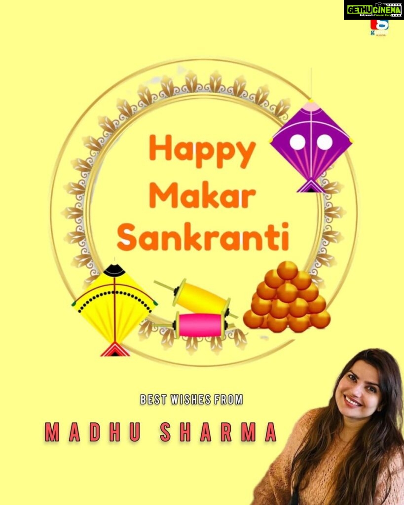 Madhu Sharma Instagram - Aap sabhi ko makarsakranti ki dher sari shubhkamanaye . . @madhhuis #gamamusicrj #madhusharma #makarsankranti #instagram #bestwishesforyou