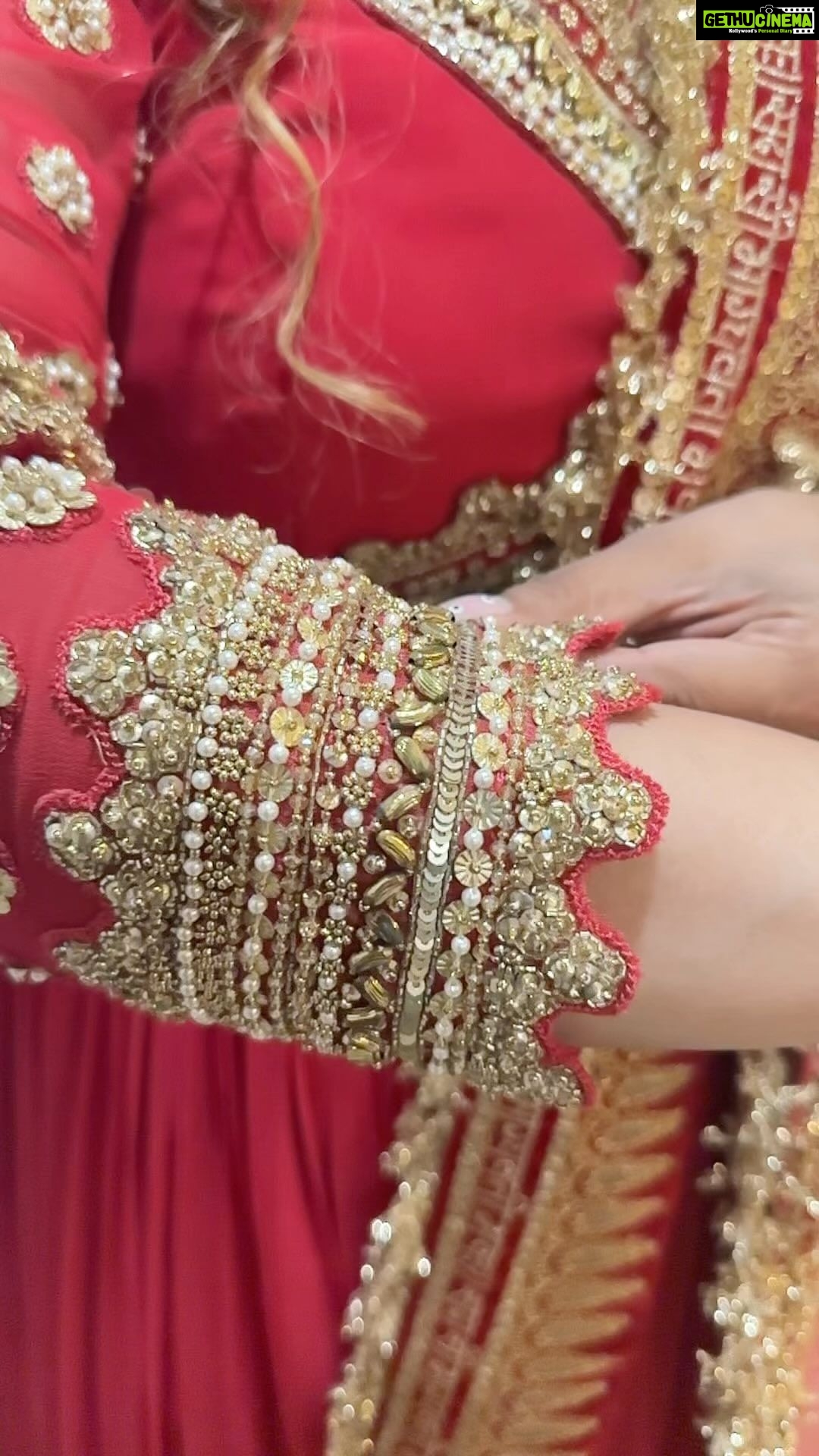 Madhu Sharma Instagram - “Red is the hue of love and festivity, painting our hearts with the emotions of celebration.”