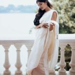 Madhumita Sarcar Instagram - White peace @abhinaskarphotography @makeupbysumanganguly @hairstylist_kushal @style_by_madhab