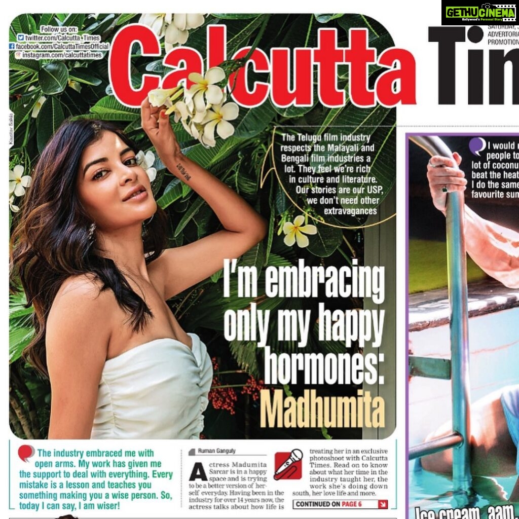 Madhumita Sarcar Instagram - Madhumita Sarcar for Calcutta Times #madhumitasarcar #madhumita #summer #pool #poolvibes #summercolors