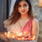Madirakshi Mundle Instagram - May this Diwali fill your home with happiness, your heart with love, and your life with light. Wishing all of you a joyous Diwali, dear Insta family!"  #happydiwali