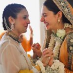 Mahira Khan Instagram - What a good. What a Best 🧿 So when I told my friends about the wedding… I also laid out a few ‘requests’. This is how they went - Me - Guys please I’m too old for dances, can we not have dances ? Friends - No. we have to. M - Ok just one? F - Hell No. M - Ok please no dholkis before Bhurban. We should all just chill. F - talk to the ✋🏼 As time came close and they all were over everyday.. I realised they just wanted to celebrate me and us. My childhood friends, work friends, my cousins… had seen it all with me - held me when I was down and clapped when I succeeded. I had done the same with them. To these insanely amazing humans I call family. I love you all so freaking much. Alhumdulillah. MashAllah. 🧿 P.S My bestest friend in the whole world surprised me at the Mehndi and I still can’t believe she made it. It’s her birthday today - I love you my insia lotia. Always and forever ♥️