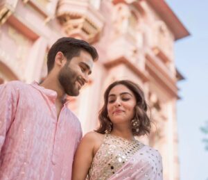 Maira Doshi Instagram - A technical glitch with my earlier post that has led to its absence from the timeline. 
So here’s the repost. 

Thrilled to announce that our journey has reached a new milestone! Making it official with @mriduldhadda ❤️❤️❤️

Grateful for the love and support as we share this special moment together. 🌟