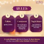 Malaika Arora Instagram - Are you ready to unlock the beauty secrets and seize this opportunity? 🎁✨ Don't miss out on your chance to shine with Malaika and Lotus Herbals! 💫 #LotusBeautyGiveaway #MeetMalaika #LotusHerbals #Lotus #MalaikaArora #Giveaway #FreeGift #Contest #contestalert