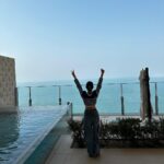 Malaika Arora Instagram - As the sun sets on another year & I turn 48, ( in my favourite bathrobe ) I am grateful for the peace, my people and my calm that has been my companion throughout this journey. Sitting here, each moment feels like a gentle whisper, guiding me towards self-discovery and inner strength. Here's to the soothing whispers of the breeze, the mesmerizing sunsets that reflect the promise of new beginnings, and the warmth of the people who have made my life beautiful. Once again, grateful for the life I have got to live so far and hopeful for the life ahead. Happy birthday to me! @pickyourtrail @atlantistheroyal Atlantis The Royal