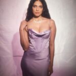 Malavika Mohanan Instagram - Lilac haze 💜 @shivamguptaphotography @nidhichang @nikitathadani9 @theitembomb