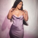 Malavika Mohanan Instagram - Lilac haze 💜 @shivamguptaphotography @nidhichang @nikitathadani9 @theitembomb