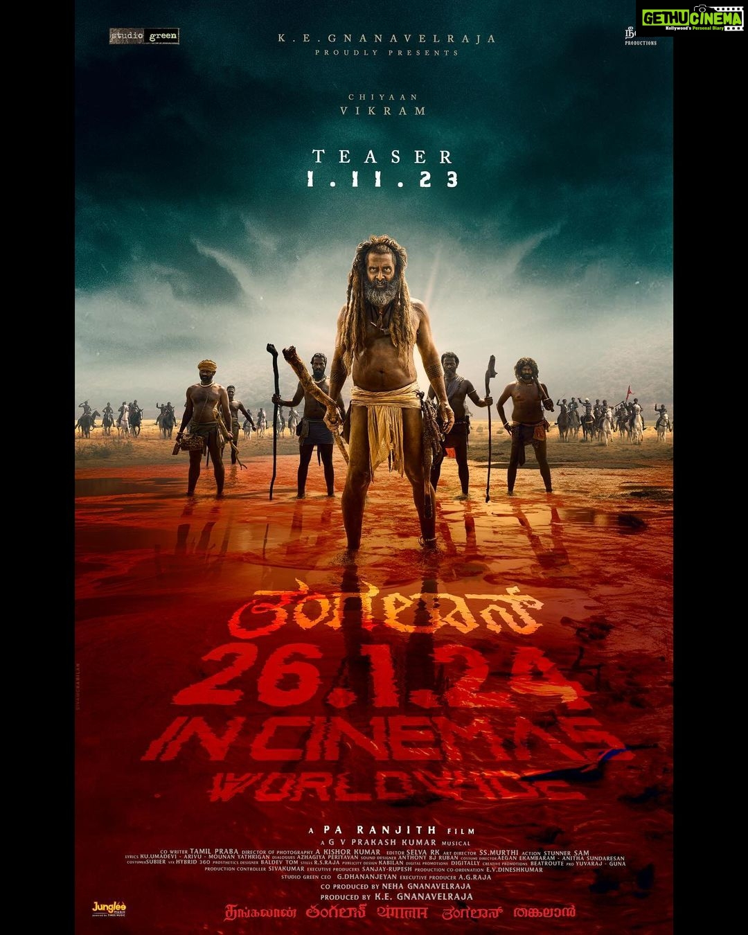 Malavika Mohanan Instagram - A film that will touch your heart & blow away your mind β₯οΈ #Thangalaan coming to you on 26th January 2024π₯π₯π₯ Unveiling the teaser on 1st Nov 2023β¨π₯ #ThangalaanFromJan26 @thangalaanthemovie @the_real_chiyaan @ranjithpa @kegnanavelraja @studiogreen_official @neelam_productions @par_vathy #Pasupathy @danielcaltagironeofficial @harikrishnananbudurai @actormuthukumar @preethy_karan @anbudan_arjun @gvprakash @tapraba @kishorkumardop @selva_rk @ssmoorthybfa @ekambaramaegan @anitha.ranjith @anthoruban @ajayanadat @hybrid360studio @rsrajaraj @stunner_sam @iamsandy_off @kabilanchelliah #Baldev @nehagnanavelraja @dhananjayang2 #SivaKumar #Sanjay @rustictales @netflix_in @apinternationalfilms @mangomassmediaofficial @homescreenentfze @sooriaruna @chiyaanvikramfans @jungleemusicsouth @proyuvraaj @pro_guna @gskmedia_pr @vvipink @10gmedia @1hmediaconsultants @gobeatroute @digitallynow