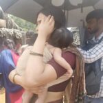Manali Rathod Instagram - Amaira's first Baby Debut appearance in #tigernageshwarrao movie as @raviteja_2628 daughter 👧 @amairavarma @raviteja_2628 @nupursanon @renuudesai i
