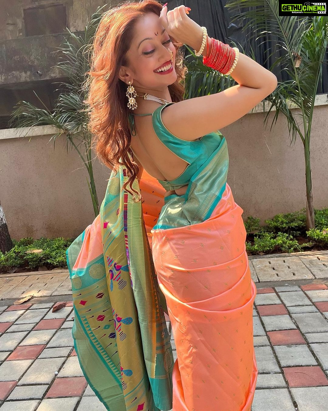 Manasi Naik Instagram - SHES A LOT‼️❗️ You’re absolutely RIGHT … I’m a lot of woman. With a lot of layers . A lot of personality. A lot of dreams.A lot of ideas. A lot of strategies. A lot of emotions. A lot of love . Yeah, you’re right , I am a LOT . So go find less…💋 Bajao reee🥁❤️ Saree By 🎀 @tanishkweddingsaree Thank you for Making Me Feel So special as always 🧡🧡🧡 This Festive season ,Place Your Order Nowww…🫶🏻 Thank you Universe 💫 I will Not Give Up Growing Glowing And Healing ❤️🩹 #ManasiNaik #Actor #Performer #Beingme #OnMyOwn #Beauty #OOTD #fashionstyle #MyStyle #Secret #grattitude #Happy #survivor #Growing #Glowing #WorkingHard #WatchMeGrow #ThankYou #SelfRealisation #survivor #Cultured #Morals #Focused #mentalhealthawareness #MentalPeace #NewDreams #NeverGiveUp #newbeginnings 🧿 #CatMomOf12