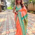 Manasi Naik Instagram - SHES A LOT‼️❗️ You’re absolutely RIGHT … I’m a lot of woman. With a lot of layers . A lot of personality. A lot of dreams.A lot of ideas. A lot of strategies. A lot of emotions. A lot of love . Yeah, you’re right , I am a LOT . So go find less…💋 Bajao reee🥁❤️ Saree By 🎀 @tanishkweddingsaree Thank you for Making Me Feel So special as always 🧡🧡🧡 This Festive season ,Place Your Order Nowww…🫶🏻 Thank you Universe 💫 I will Not Give Up Growing Glowing And Healing ❤️‍🩹 #ManasiNaik #Actor #Performer #Beingme #OnMyOwn #Beauty #OOTD #fashionstyle #MyStyle #Secret #grattitude #Happy #survivor #Growing #Glowing #WorkingHard #WatchMeGrow #ThankYou #SelfRealisation #survivor #Cultured #Morals #Focused #mentalhealthawareness #MentalPeace #NewDreams #NeverGiveUp #newbeginnings 🧿 #CatMomOf12