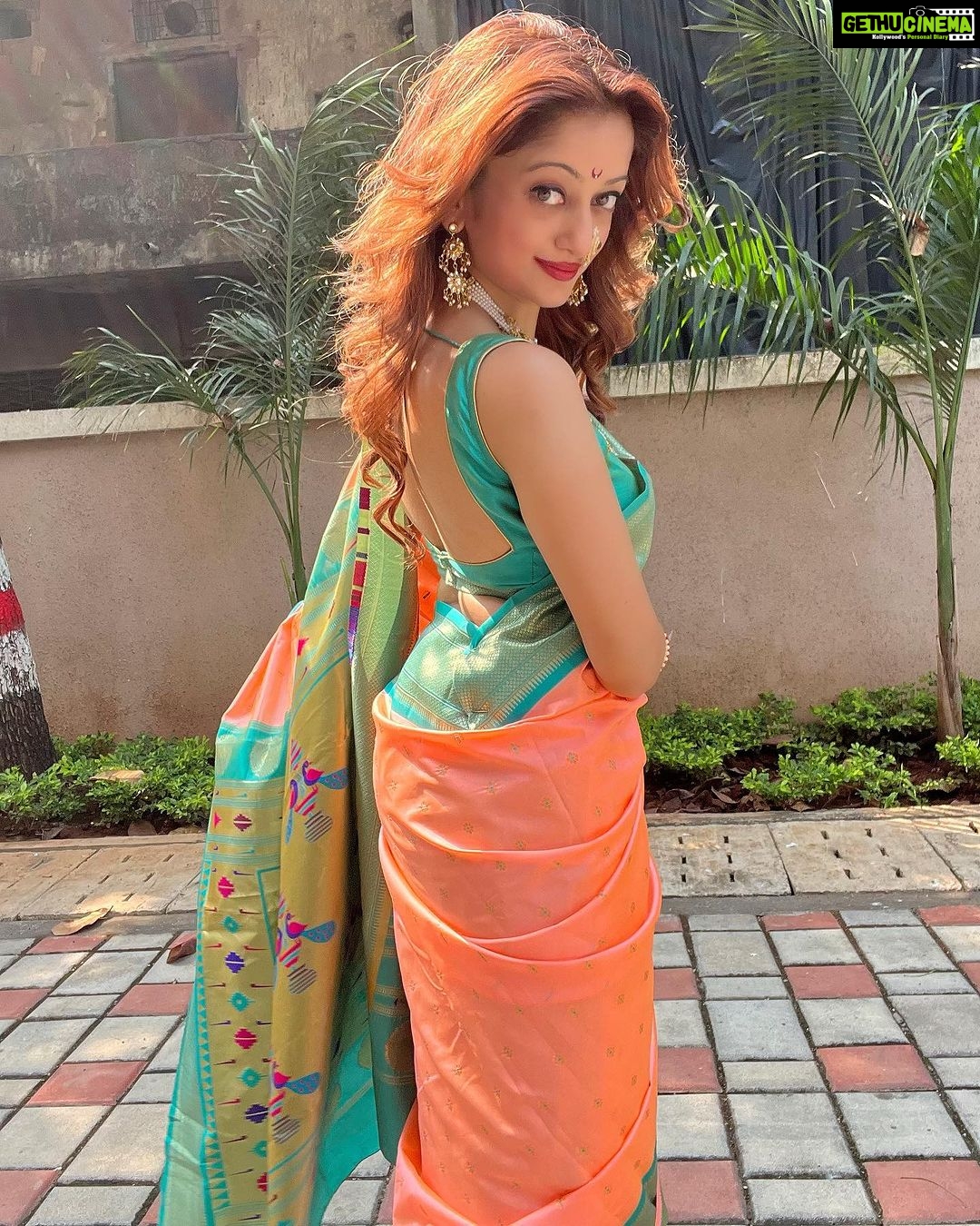 Manasi Naik Instagram - SHES A LOT‼️❗️ You’re absolutely RIGHT … I’m a lot of woman. With a lot of layers . A lot of personality. A lot of dreams.A lot of ideas. A lot of strategies. A lot of emotions. A lot of love . Yeah, you’re right , I am a LOT . So go find less…💋 Bajao reee🥁❤️ Saree By 🎀 @tanishkweddingsaree Thank you for Making Me Feel So special as always 🧡🧡🧡 This Festive season ,Place Your Order Nowww…🫶🏻 Thank you Universe 💫 I will Not Give Up Growing Glowing And Healing ❤️🩹 #ManasiNaik #Actor #Performer #Beingme #OnMyOwn #Beauty #OOTD #fashionstyle #MyStyle #Secret #grattitude #Happy #survivor #Growing #Glowing #WorkingHard #WatchMeGrow #ThankYou #SelfRealisation #survivor #Cultured #Morals #Focused #mentalhealthawareness #MentalPeace #NewDreams #NeverGiveUp #newbeginnings 🧿 #CatMomOf12
