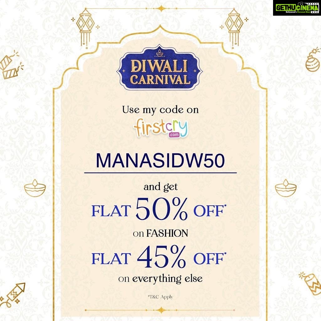 Manasi Parekh Instagram - #Incollaboration with @firstcryindia A very happy Diwali to all of you’ll who shower me and my family with lots of love everyday. It’s the festival of lights… well not yet, rather it is the season of festivals and non stop shopping and get togethers. And with a packed schedule like mine, my daughter’s shopping needs were lovingly and comfortably met with Firstcry. Ever since I discovered this brand, their’s are the only clothes that fill my daughter’s wardrobe for every single need, be it comfort night wear, casual clothes, party wear dresses and Indian ethnic wear that’s easy to carry for Nirvi, and not to mention- SUPER STYLISH. Explore and shop for you children’s needs on Firstcry and get 50% on Fashion and 45% on everything else using my personalized code MANASIDW50. Wishing you a most happy and AH-mazing Diwali! 🪔✨ #firstcrywalidiwali23 #firstcrywaliDiwali #firstcryindia #firstcry #fussnowatfirstcry #firstcryfashion #kidsfashion