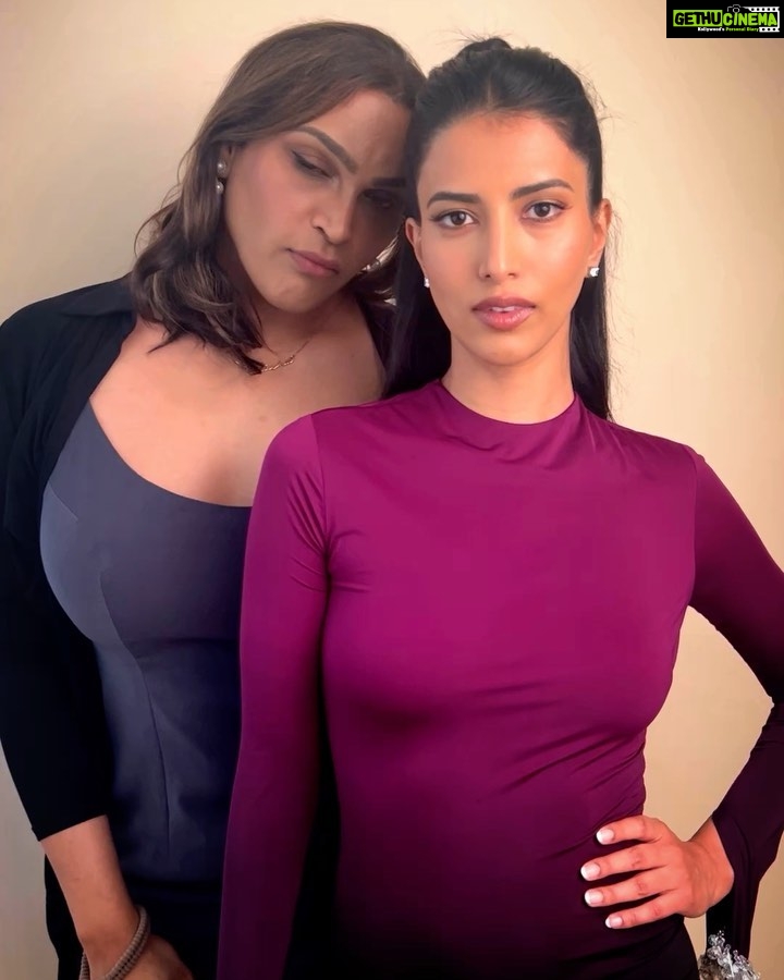Manasvi Mamgai Instagram - Finally getting a chance to post. First one for my love @officialsaishashinde for unconditionally supporting me since I was a contestant in Miss India. Couldn’t have worn anyone else for the premier. 📸 - @harsh__mevada