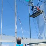 Manasvi Mamgai Instagram – Been wanting to try this since I saw it on #sexandthecity ! Not too shabby for my first try #trapeze #idomyownstunts 
Thank you @nandinivaid for being such a trouper 📸 Pier 40 at Hudson River Park
