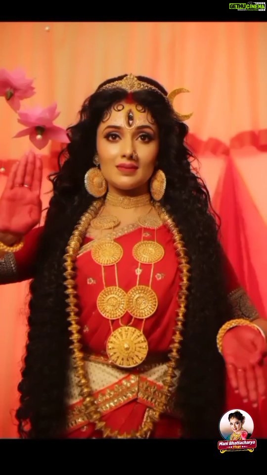 Mani Bhattacharya Instagram - Happy Durga Puja to Everyone 🧿❣️🙏 #trendingreels #trending #viral #viralreels Kolkata - The City of Joy