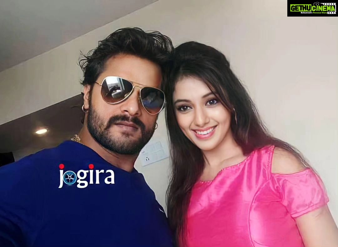 Mani Bhattacharya Instagram - Khesari Bhaiyaa With Mani Jii❣️ . . Follow For More :- @khesari_yadav400 . . #khesari_lal_yadav #manibhattacharya #khesarilalyadav #instagood #instagram