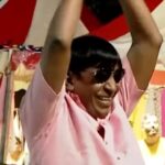 Mani Chandra Instagram – Feeling soo happy and proud that I made him laugh so much 😍😍😍❤️❤️❤️
Omg still can’t believe, the comedy legend himself vadivelu sir enjoyed my performance so so much ❤️😍❤️😍❤️😍

#vaigaipuyal #vadivelu
#naisekar
#naisekarreturns Chennai, India