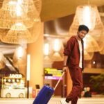 Mani Chandra Instagram - Collect moments not things🖤 Travelling leaves you speechless, then turns you into a storyteller ❤️ Live life now 🖤 PC @karthikcanclick 💙 Bangalore International Airport