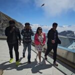 Mani Chandra Instagram - The Squad ❤️ . Thambi @tsk_actor Vaandu @im_raveena_daha Mani ma @manichandra_official Luv @tharshan_93 . Special Thanks To @roysviews . #chuttiaravind #chuttiaravindaattangal #thambigal #fun #blacksheeptamil #bsvalueapp #TSK #raveena #mani #stagelife #SwizzDiaries #Switzerland